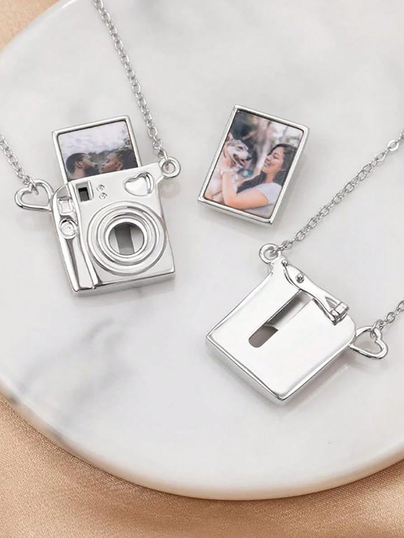 Custom Photo Camera Necklace Personalized Photos Pet Photos